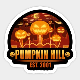 Towering Pumpkins Sticker